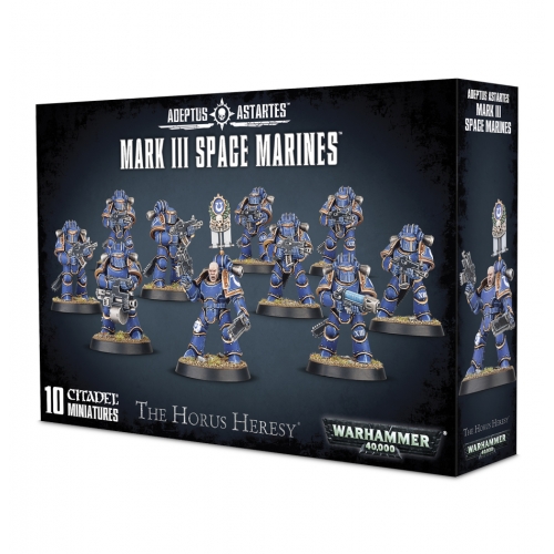 Mark III Space Marines - 10 Citadel Miniatures from Games Workshop 